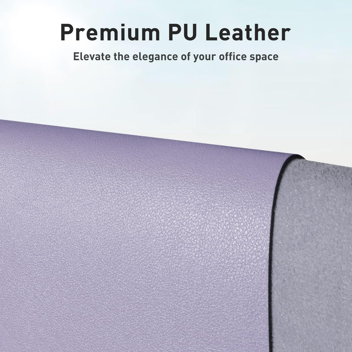 Aothia Leather Office Desk Pad Protector, Non-Slip PU Leather Desk Blotter, Waterproof Laptop Writing Mouse Pad for Office and Home, Black, 31.5" x 15.7" - Colors B