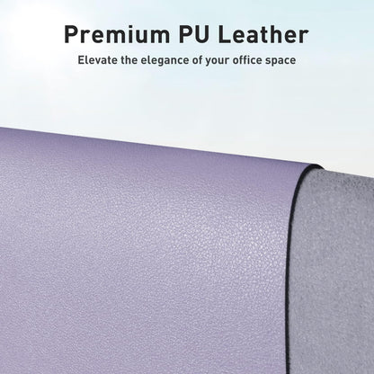 Aothia Leather Office Desk Pad Protector, Non-Slip PU Leather Desk Blotter, Waterproof Laptop Writing Mouse Pad for Office and Home, Black, 31.5" x 15.7" - Colors B