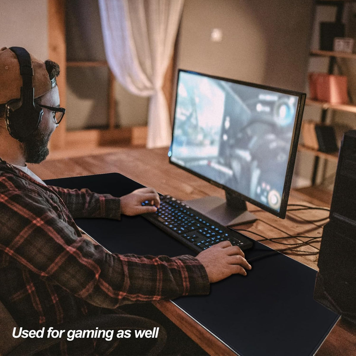 XXL Professional Large Mouse Pad & Computer Game Mouse Mat (35.4x15.7x0.1IN, Map) (90 * 40 Map)