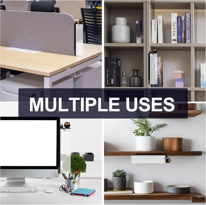 Office Desk Accessories 2pcs Multifunction Computer Monitor Memo Board - Office Supplies for Women Men Computer Sticky Note Holder Home Decor (Smooth Monitor Memo Board)