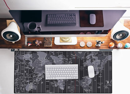 KTRIO Large Gaming Mouse Pad Desk Mat for Gamer, 31.5" x 11.8", Black, XL | Extended Size Design, Superior Micro-Weave Cloth, Non-Slip Rubber Base, Durable Stitched Edges, Water-Resistant Coating
