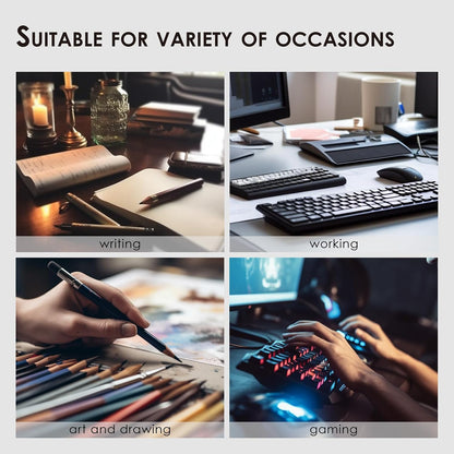 HOMIEAZICOZI Leather Desk Mat - Non-Slip PU Desk Pad for Office and Home - Desk Organization and Accessories - Ideal for Large Mouse Pad and Desk Mats on Top of Desks (Black,36''x 17'') (DPD-B-L)