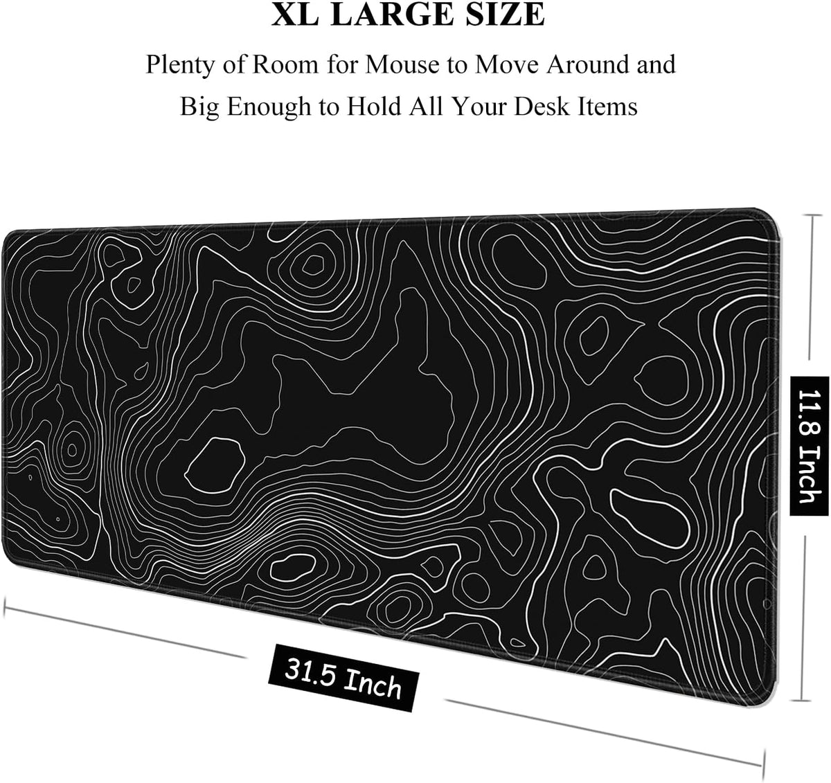 Auhoahsil Desk Mat, Ultra Large Mouse Pad, XXL Gaming Mousepad, Green Tropical Leaves Deskpad, Big Extended Full Size Mouse Pad, Desktop Desk Matt for Keyboard, Laptop & Computer, 35.5 x 15.7 in - Colors B