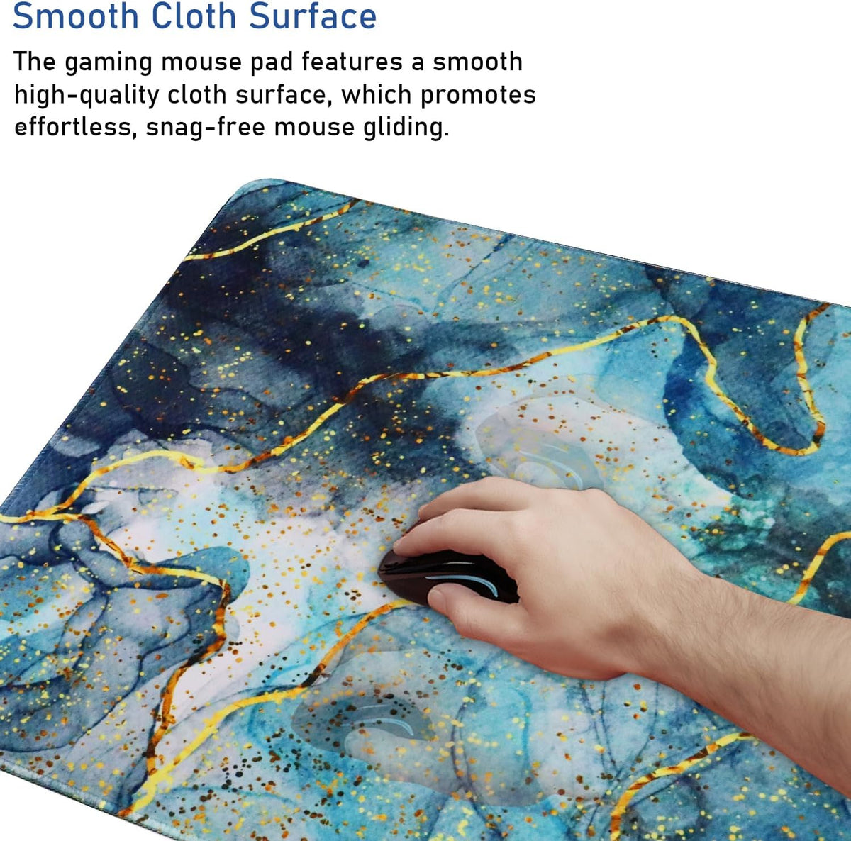 Large Extended Gaming Mouse Pad with Stitched Edges (31.5X15.7In) Mousepad