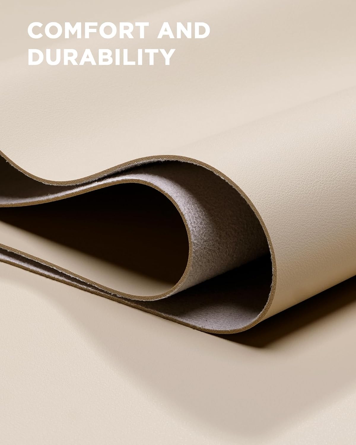 35.4" x 17" Large PU Leather Desk Mat for Keyboard and Mouse - Waterproof Non-Slip Desk Pad Protector for Office, Home, Writing Desk, Black