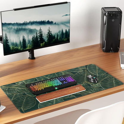 KTRIO Large Gaming Mouse Pad Desk Mat for Gamer, 31.5" x 11.8", Black, XL | Extended Size Design, Superior Micro-Weave Cloth, Non-Slip Rubber Base, Durable Stitched Edges, Water-Resistant Coating