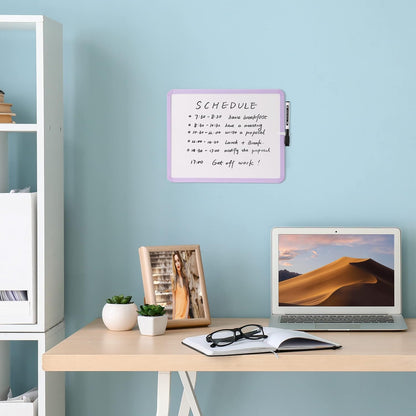 Dry Erase Board, 14” x 11”, White Frame