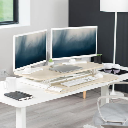 Black 32 in Standing Desk Converter, DESK-V000K
