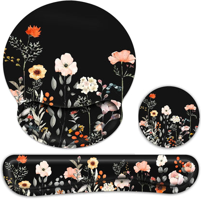 Ergonomic Mouse Pad with Wrist Rest and Keyboard Wrist Rest, Mousepad