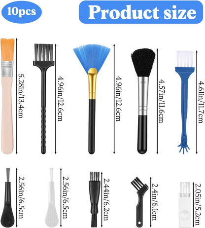 10 Pcs Keyboard Cleaning Brush,Shimmeroo Electronic Cleaning Brush Anti Static Duster Brushes for Computer Keyboard Electronic Devices Tight Spaces
