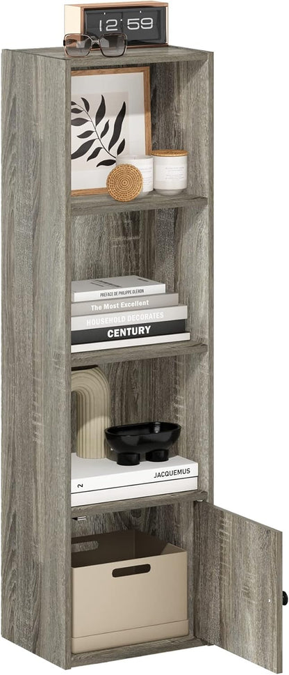 Furinno PASIR Book Shelf, 2-Tier Modern Bookshelf, Open Shelves Bookcase 9 x 12 x 21, Easy Assembly, for Living Room, Bedroom, Home Office, White