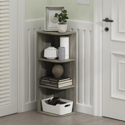 Furinno PASIR Book Shelf, 2-Tier Modern Bookshelf, Open Shelves Bookcase 9 x 12 x 21, Easy Assembly, for Living Room, Bedroom, Home Office, White
