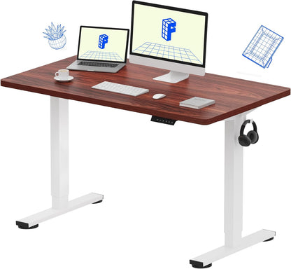 EN1 48"x24" One-Piece Standing Desk, White