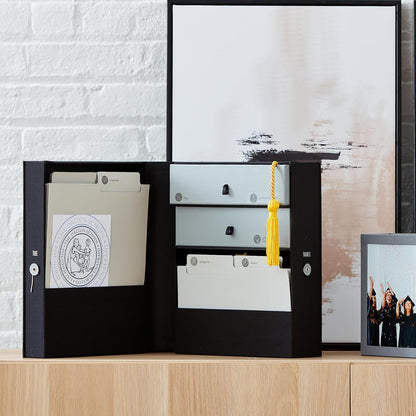 Savor | All-in-One Desk Organizer | Blue – Keep Desk, Office, and Home Organized All-in-One Storage System for Important Files, Documents, Stationery, and Office Supplies
