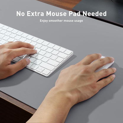 Aothia Leather Office Desk Pad Protector, Non-Slip PU Leather Desk Blotter, Waterproof Laptop Writing Mouse Pad for Office and Home, Black, 31.5" x 15.7" - Colors A