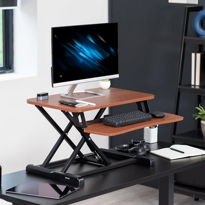 Black 32 in Standing Desk Converter, DESK-V000K