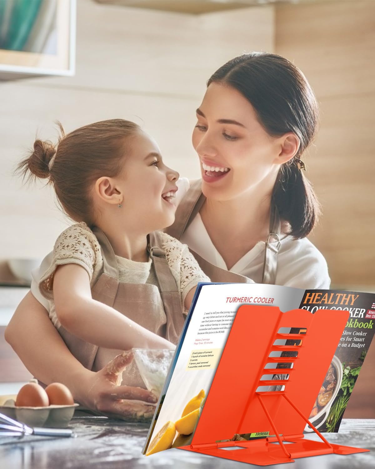 MSDADA Desk Book Stand Metal Reading Rest Book Holder Adjustable