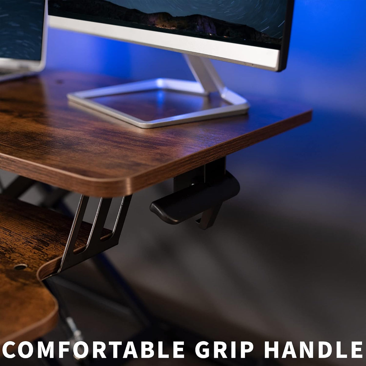 Black 32 in Standing Desk Converter, DESK-V000K