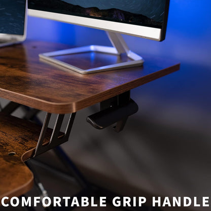 Black 32 in Standing Desk Converter, DESK-V000K