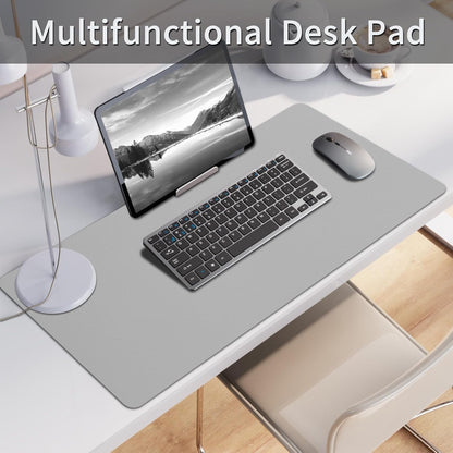Bloss Leather Desk Pad and Keyboard Wrist Rest, Large Mouse Pad + Keyboard Pad+Mouse Wrist Support, Non-Slip Desk Mat Protector for Office, Home(31.5×15.7 Inches,Beige) - Colors B