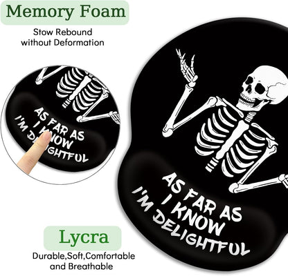 Funny Ergonomic Mouse Pad with Wrist Rest, Cat Desk Decor Gifts - Colors A
