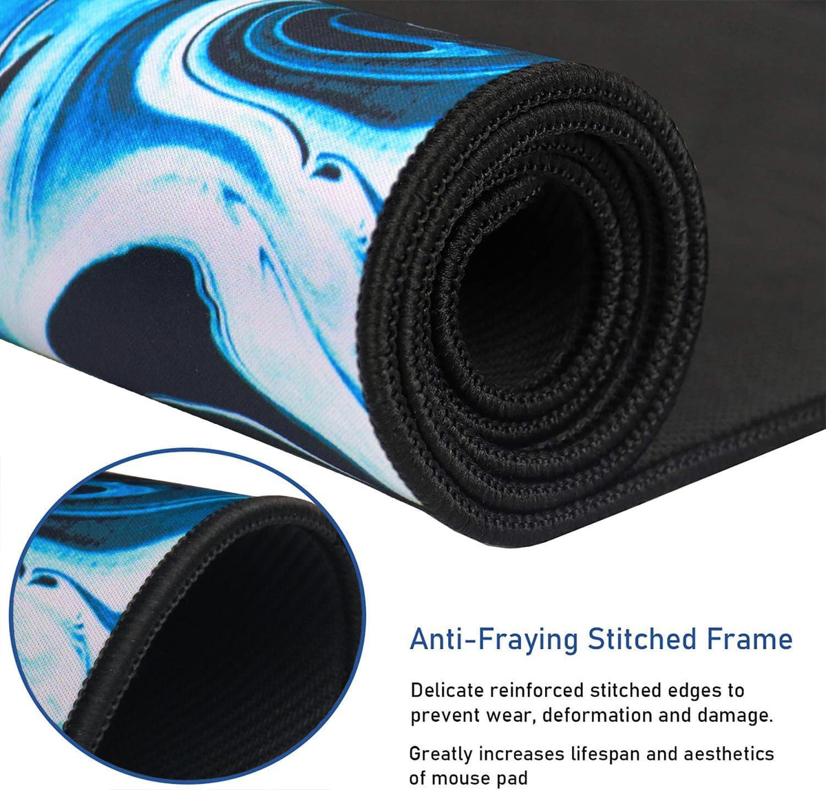 Large Extended Gaming Mouse Pad with Stitched Edges (31.5X15.7In) Mousepad
