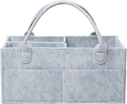 Baby Diaper Caddy Organizer, Gray, Medium
