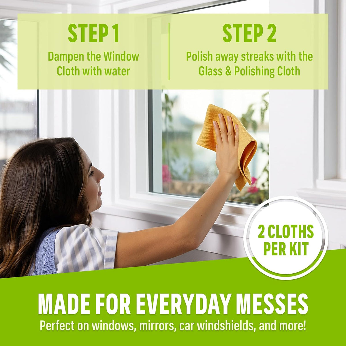 Window and Glass Cleaner Kit, Just Add Water - 1 Kit