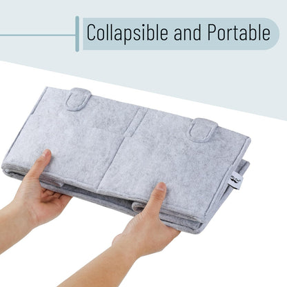 Baby Diaper Caddy Organizer, Gray, Medium