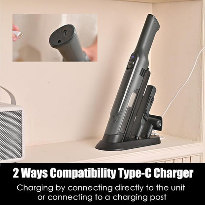 Handheld Vacuum Cordless, Lightweight 1.4lb with Powerful Suction, Charging Dock, Single Touch Empty and Detachable Dust Cup, Portable Mini Car Vac for Home Office and Pet Hair