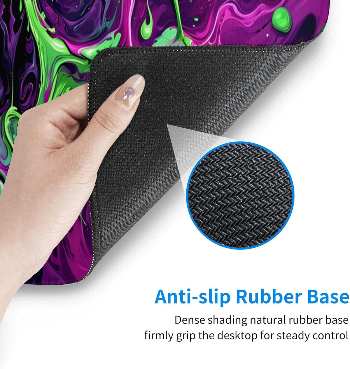 Japanese Mouse Pad, Large Japanese Desk Mat, XL Anime Gaming Keyboard Mat, Non-Slip Rubber Base, Big Extended Desk Protector for Home Office, 31.5”x11.8”