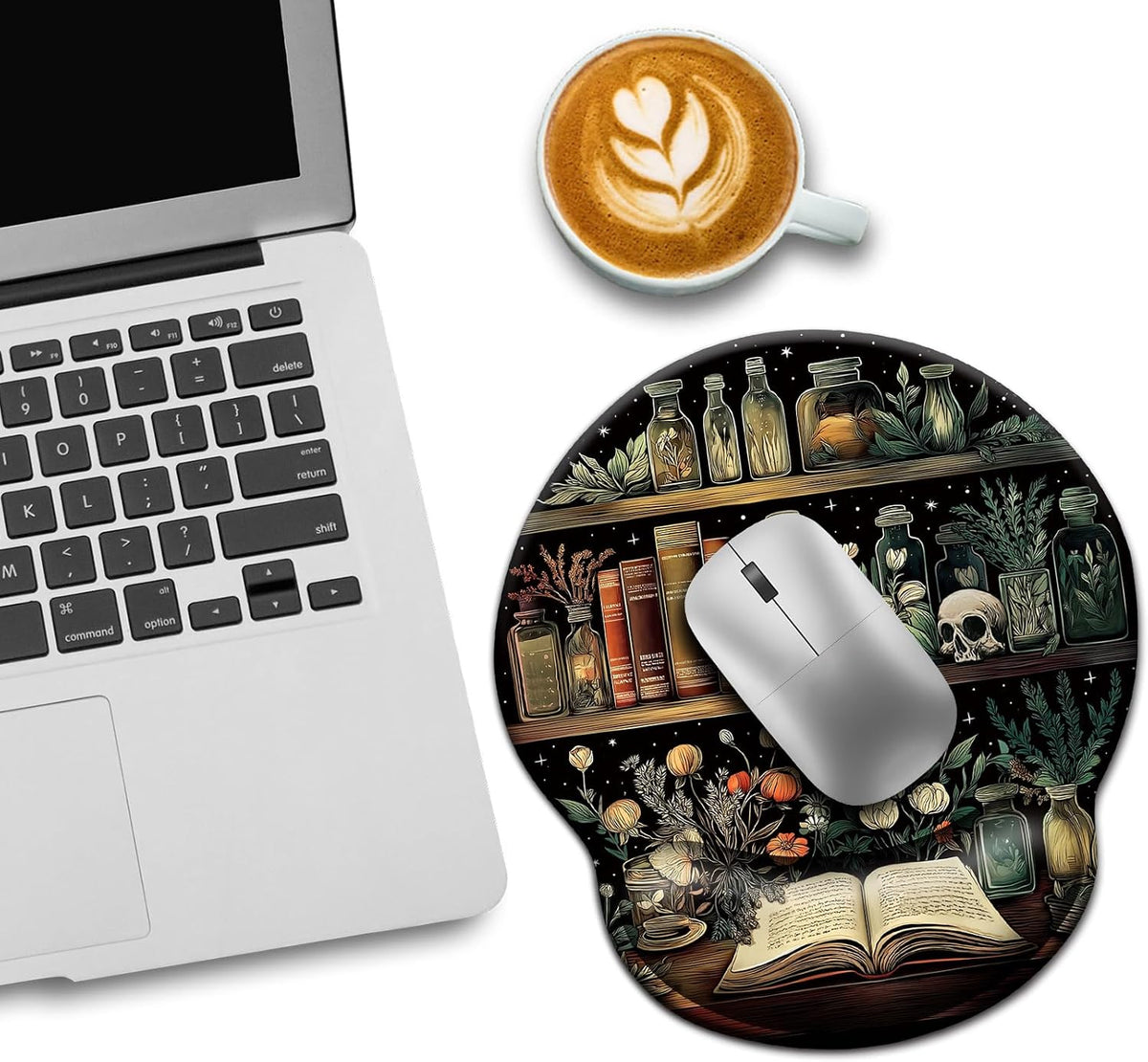 Funny Ergonomic Mouse Pad with Wrist Rest, Cat Desk Decor Gifts - Colors A