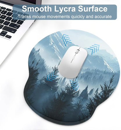 Ergonomic Mouse Pad with Wrist Rest and Keyboard Wrist Rest, Mousepad