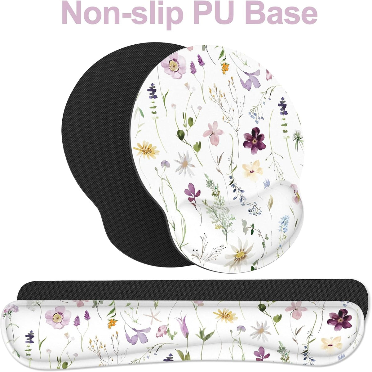 Ergonomic Mouse Pad with Wrist Rest and Keyboard Wrist Rest, Mousepad