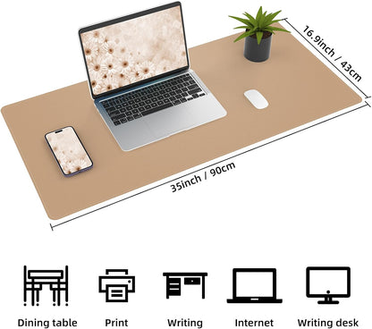 Large Desk Mat, 47" x 17", Black