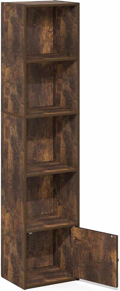 Furinno PASIR Book Shelf, 2-Tier Modern Bookshelf, Open Shelves Bookcase 9 x 12 x 21, Easy Assembly, for Living Room, Bedroom, Home Office, White