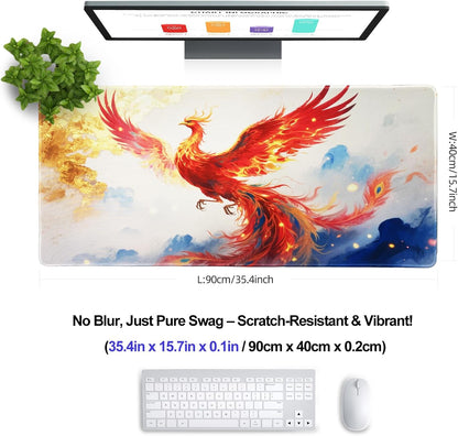 XXL Professional Large Mouse Pad & Computer Game Mouse Mat (35.4x15.7x0.1IN, Map) (90 * 40 Map)