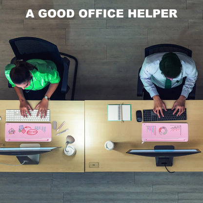 TSJ OFFICE Desktop Whiteboard Dry-Erase-Board - Computer Keyboard Stand White Board Surface Pad with Drawer, Desk Organizers with Accessories for Office, Home, School Supplies - Black