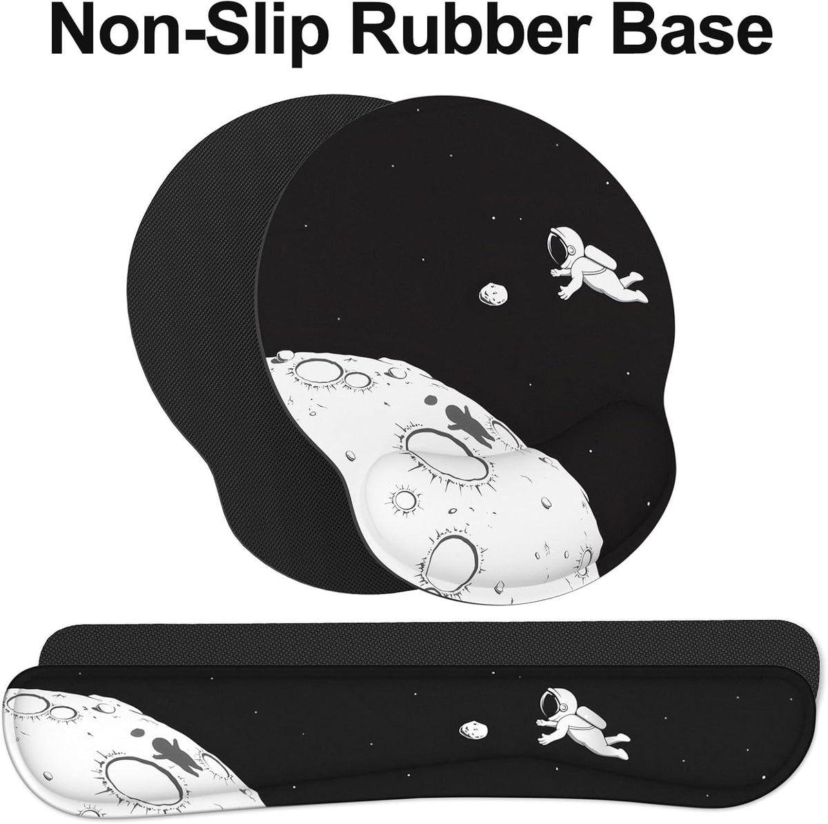 Ergonomic Mouse Pad with Wrist Rest and Keyboard Wrist Rest, Mousepad