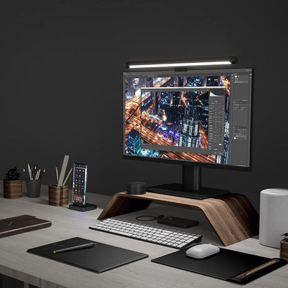 Xiaomi Mi Computer Monitor Light Bar - Easy Installation, Extra Computer Lighting w/o Taking Desktop Space, w/Wireless Remote Control Adjusting Lights Easily