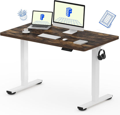 EN1 48"x24" One-Piece Standing Desk, White