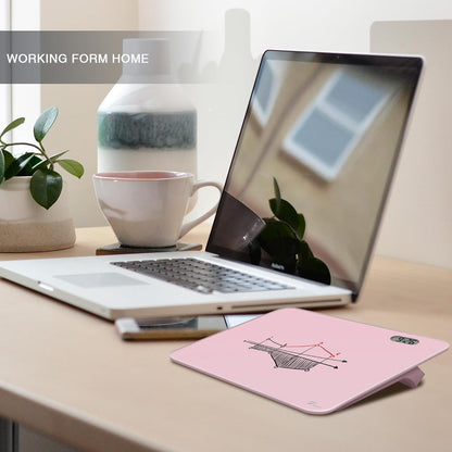 Small Glass Desktop Whiteboard Dry-Erase, Mini Pure Glass Whiteboard Stand