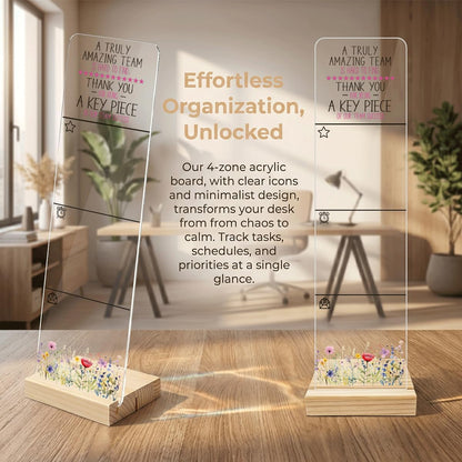 Note to Self Motivational Decor Sticky Note Holder, Mental Health Monitor Memo Board Decorations for School Counseling Office Therapy Desktop Art Decoration School Counselor, Therapist Office Gifts