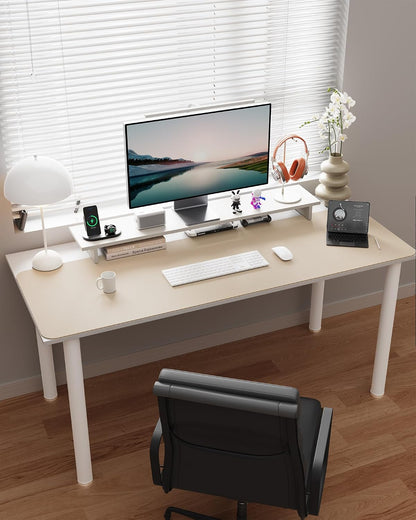 Double-Sided Desk Pad, 31.5"x15.7"Leather Desk Mat, Eco Cork Desk Pad Protector,Large Mouse Pad,Waterproof Desk Blotter for Office/Home(Coffee)