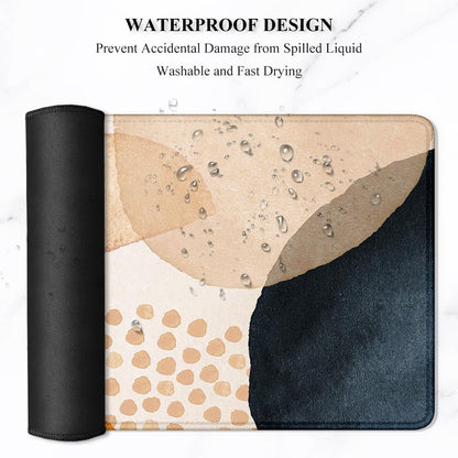 Auhoahsil Desk Mat, Ultra Large Mouse Pad, XXL Gaming Mousepad, Green Tropical Leaves Deskpad, Big Extended Full Size Mouse Pad, Desktop Desk Matt for Keyboard, Laptop & Computer, 35.5 x 15.7 in - Colors B