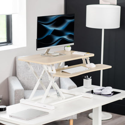 Black 32 in Standing Desk Converter, DESK-V000K