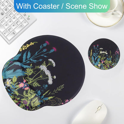 Ergonomic Mouse Pad with Wrist Rest Support,Gel Mouse Pads for Desk - Colors A