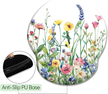 Funny Ergonomic Mouse Pad with Wrist Rest, Cat Desk Decor Gifts - Colors A