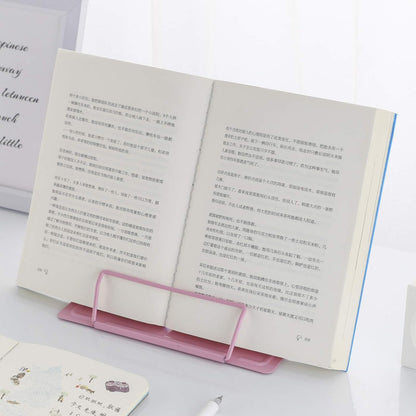 MSDADA Desk Book Stand Metal Reading Rest Book Holder Adjustable