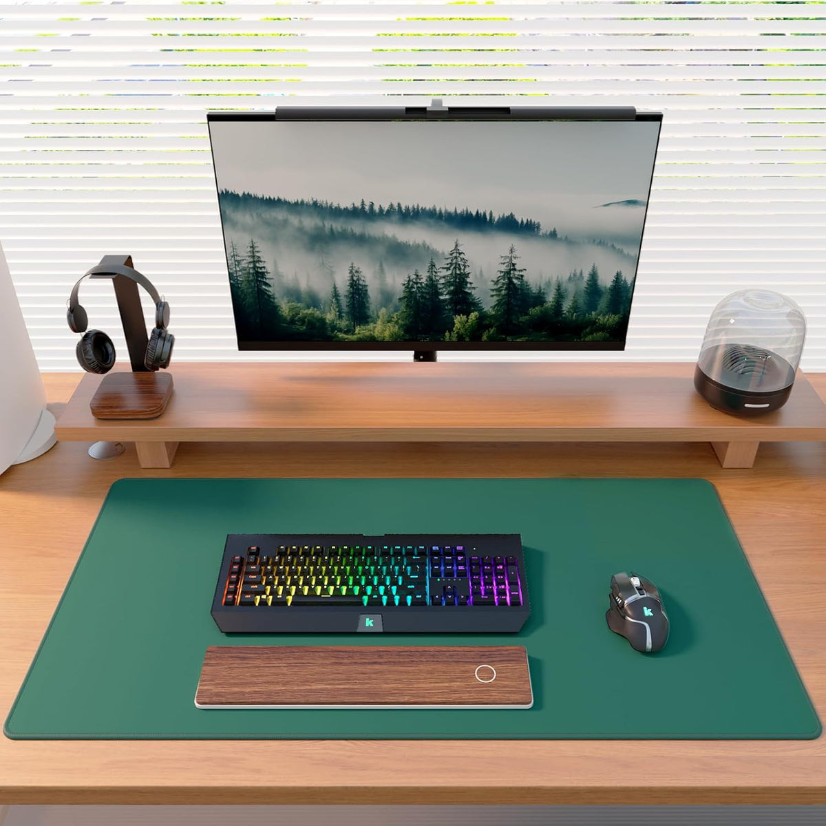 KTRIO Large Gaming Mouse Pad Desk Mat for Gamer, 31.5" x 11.8", Black, XL | Extended Size Design, Superior Micro-Weave Cloth, Non-Slip Rubber Base, Durable Stitched Edges, Water-Resistant Coating